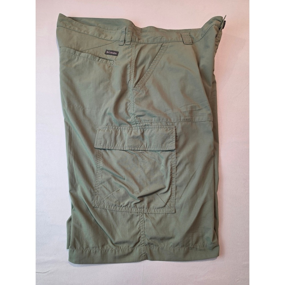 Columbia Mens Omni-Shade Cargo Hiking Shorts Green Size 36 AM4715 Sun Protection - Picture 7 of 8